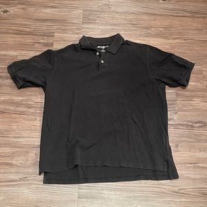 vintage Eddie Bauer black polo